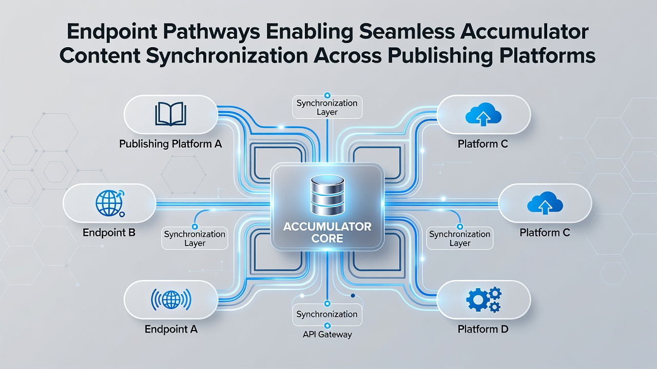 Screenshot of API endpoint configuration panel showing accumulator synchronization settings across platforms