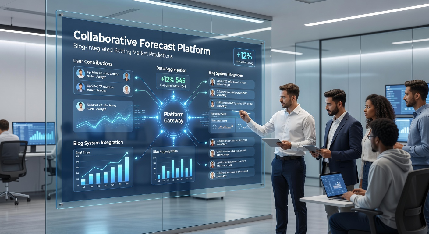 Collaborative forecast contributions flowing through secure gateways into blog publishing systems
